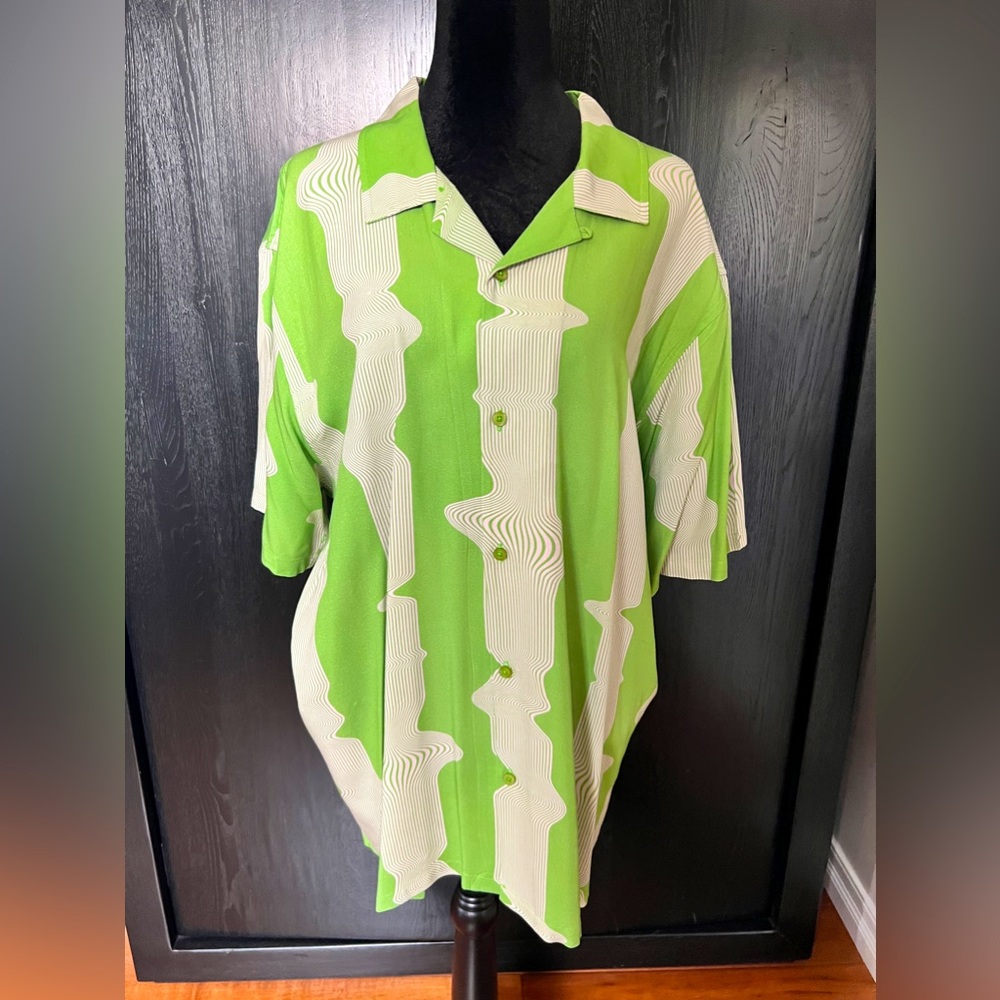 HUF Y2K Camp Shirt - Lime Green